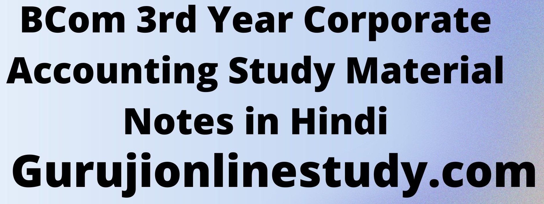 Final Accounts Company