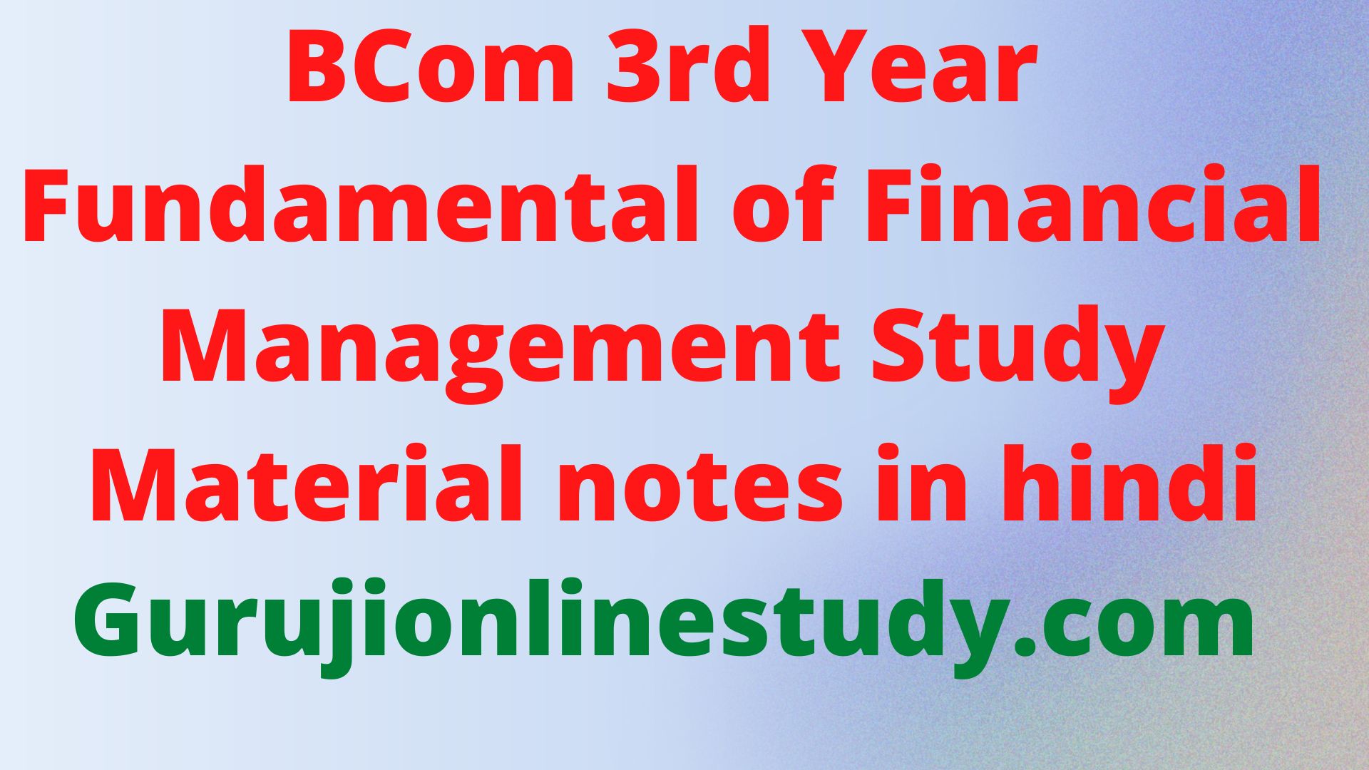 Fund Flow Statement Examination