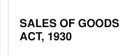 Sale Goods Act 1930