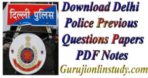 Delhi Police Previous Questions