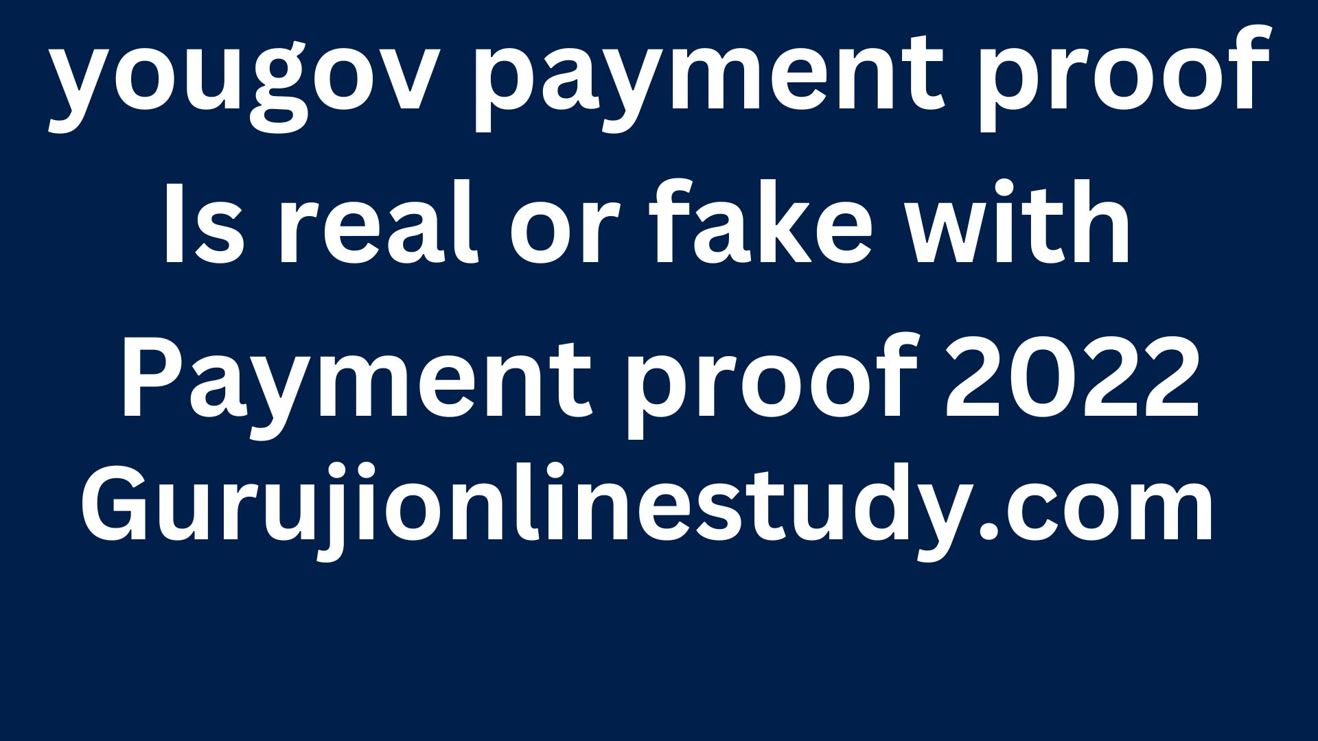 yougov payment proof