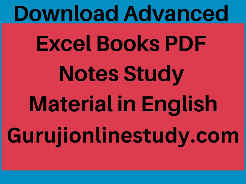 Advanced Excel Books