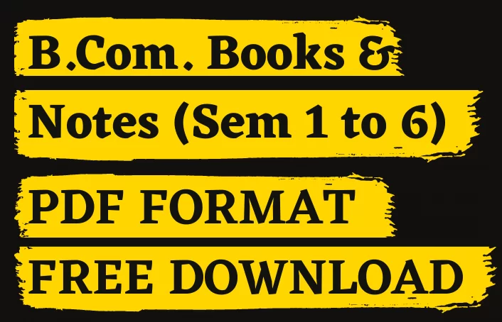 BCom Books & Notes