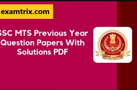 SSC MTS Previous Year