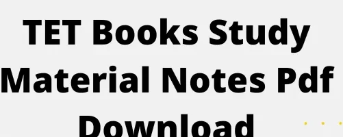 TET Books Notes Study